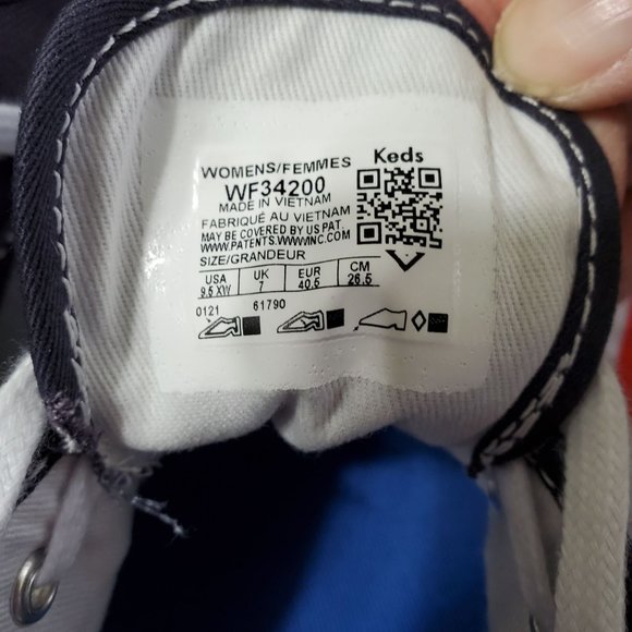 Keds Women's Size 9.5 EE Champion Canvas Sneakers Softerra Padded Footbed Shoes - Picture 7 of 7